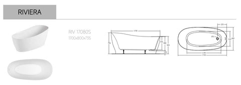 ALCOSWELL RIVIERA Vasca Free Standing