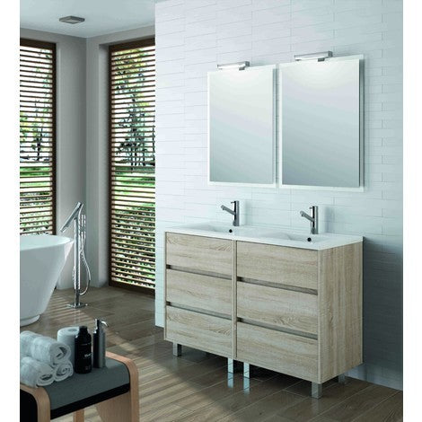 S 07 Arenys 6 Cassetti Doppio Lavabo 1200