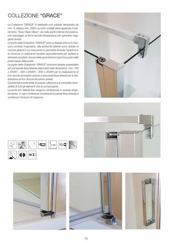 Grace Cabina Doccia Angolare Porta Saloon