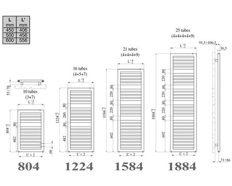 Oddo - Radiatore Scaldasalviette Convenzionale