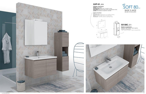 Soft 01 Mobile Arredo Bagno CM 80