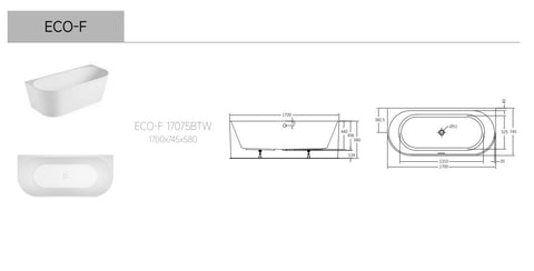 ALCOSWELL ECO-F BTW Vasca Free Standing