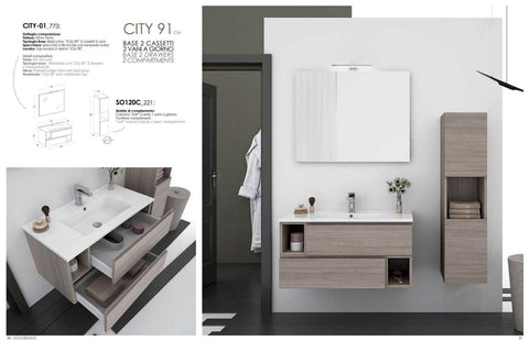 City 01 Mobile Arredo Bagno CM 90